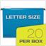 Pendaflex® SureHook Poly Laminate Hanging Folders, 1/5 Tab, Letter, Assorted, 20/BX Thumbnail 7
