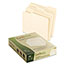 Pendaflex® Earthwise 100% Recycled Paper File Folder, 1/3 Cut, Letter, Manila, 100/Box Thumbnail 2