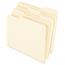 Pendaflex® Earthwise 100% Recycled Paper File Folder, 1/3 Cut, Letter, Manila, 100/Box Thumbnail 1