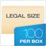 Pendaflex Essentials File Folders, Straight Cut, Top Tab, Legal, Manila, 100/Box Thumbnail 4