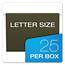 Pendaflex® Essentials Hanging File Folders, Untabbed, Letter, Standard Green, 25/Box Thumbnail 4