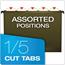 Pendaflex® Essentials Hanging File Folders, 1/5 Tab, Letter, Standard Green, 25/Box Thumbnail 4