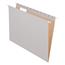 Pendaflex Essentials Colored Hanging Folders, 1/5 Tab, Letter, Gray, 25/Box Thumbnail 1