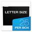 Pendaflex Essentials Colored Hanging Folders, 1/5 Tab, Letter, Black, 25/Box Thumbnail 5