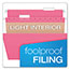 Pendaflex Essentials Colored Hanging Folders, 1/5 Tab, Letter, Pink, 25/Box Thumbnail 2