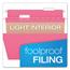 Pendaflex Essentials Colored Hanging Folders, 1/5 Tab, Letter, Pink, 25/Box Thumbnail 12