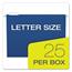 Pendaflex Essentials Colored Hanging Folders, 1/5 Tab, Letter, Navy, 25/Box Thumbnail 5