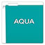 Pendaflex Essentials Colored Hanging Folders, 1/5 Tab, Letter, Aqua, 25/Box Thumbnail 6