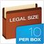 Pendaflex Premium Reinforced Expanding File Pockets, Straight Cut, 1 Pocket, Legal, Red Thumbnail 5