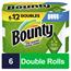 Bounty Select-A-Size Paper Towels, Double Rolls, White, 6 Rolls Of 90 Sheets, 540 Sheets/Carton Thumbnail 1