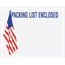 Tape Logic® Packing List EncloseD Envelopes, U.S.A. Flag, 7" x 5 1/2", Red/White/Blue, 1000/CS Thumbnail 1