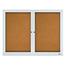 Quartet® Enclosed Cork Bulletin Board, Cork/Fiberboard, 48" x 36", Silver Aluminum Frame Thumbnail 3