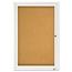 Quartet® Enclosed Bulletin Board, Natural Cork/Fiberboard, 24 x 36, Silver Aluminum Frame Thumbnail 3