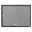 Quartet Enclosed Bulletin Board, Fabric/Cork/Glass, 48 x 36, Gray, Aluminum Frame Thumbnail 4