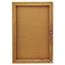 Quartet Enclosed Bulletin Board, Natural Cork/Fiberboard, 24 x 36, Oak Frame Thumbnail 4