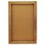 Quartet Enclosed Bulletin Board, Natural Cork/Fiberboard, 24 x 36, Oak Frame Thumbnail 5