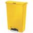 Rubbermaid Commercial Slim Jim Resin Step-On Container, Front Step Style, 24 gal, Yellow Thumbnail 1