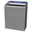 Rubbermaid® Commercial Configure Indoor Recycling Waste Receptacle, 45 gal, Gray, Mixed Recycling Thumbnail 1