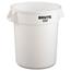 Rubbermaid® Commercial Round Brute Container, Plastic, 20 gal, White Thumbnail 1