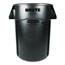 Rubbermaid® Commercial Brute Vented Trash Receptacle, Round, 44gal, Black Thumbnail 1