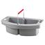 Rubbermaid® Commercial Maid Caddy, 2-Comp, 16w x 9d x 5h, Gray Thumbnail 1