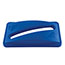 Rubbermaid® Commercial Slim Jim Paper Recycling Top, 20 3/8 x 11 3/8 x 2 3/4, Dark Blue Thumbnail 3