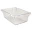 Rubbermaid® Commercial Food/Tote Boxes, 3 1/2gal, 18w x 12d x 6h, Clear Thumbnail 1