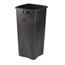 Rubbermaid® Commercial Untouchable® Waste Container, Square, Plastic, 23gal, Black Thumbnail 1