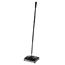 Rubbermaid® Commercial Floor & Carpet Sweeper, Plastic Bristles, 44" Handle, Black/Gray Thumbnail 1