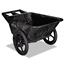 Rubbermaid® Commercial Big-Wheel Cart, 8.75 Cubic Foot, 300 lb Capacity, Black Thumbnail 1