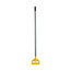 Rubbermaid® Commercial Invader Fiberglass Side-Gate Wet-Mop Handle, 1 dia x 54, Gray/Yellow Thumbnail 2