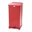 Rubbermaid® Commercial Defenders Biohazard Steel Trash Can, Step-On, 24 gal, Red Thumbnail 1