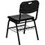 Flash Furniture HERCULES Series Chair with Book Basket, 880 lb. Capacity, Plastic, Black Thumbnail 3