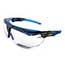 Honeywell Uvex™ Avatar™ OTG Safety Glasses, Anti-Scratch Coating, Clear Lens, Black/Blue Frame Thumbnail 1