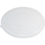 Chef's Supply Flat Round Lid, 160 oz., Clear, 50/CT Thumbnail 1