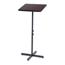 Safco® Adjustable Speaker Stand, 21w x 21d x 29-1/2h to 46h, Mahogany/Black Thumbnail 5