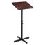 Safco® Adjustable Speaker Stand, 21w x 21d x 29-1/2h to 46h, Mahogany/Black Thumbnail 6