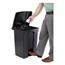 Safco® Large Capacity Plastic Step-On Receptacle, 17gal, Black Thumbnail 7