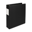 Samsill  Clean Touch™ 3 Ring Binder Protected by Antimicrobial Additive, Reference Binder with Label Holder, 2 Inch Locking D-Rings, Black Thumbnail 1