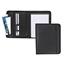 Samsill Professional Padfolio with Secure Zippered Closure, 10.1" Tablet Sleeve, 8.5"  x 11" Writing Pad, Black Thumbnail 2