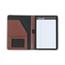 Samsill Contrast Stitch Leather Junior Padfolio, 5" x 8" Writing Pad, Tan Thumbnail 5