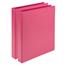 Samsill Earth’s Choice Biobased Durable Fashion Color 3 Ring View Binder, 1" Round Ring, Pink Berry, 2/PK Thumbnail 2