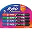 EXPO® Dual Ended Dry Erase Markers (2-in-1), 4 Assorted Colors, Medium, 4/Pack Thumbnail 1