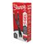 Sharpie S-Gel Pen, Bold 1 mm, Red Ink, Black Barrel, DZ Thumbnail 1