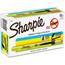 Sharpie Accent Retractable Highlighters, Chisel Tip, Fluorescent Yellow, Dozen Thumbnail 1