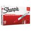 Sharpie Twin-Tip Permanent Marker, Fine/Ultra Fine Point, Red Thumbnail 1