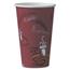 SOLO Cup Company Bistro Design Hot Drink Cups, Paper, 16oz, Maroon, 50/Pack Thumbnail 1