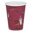 SOLO Cup Company Bistro Design Hot Drink Cups, Paper, 8oz, Maroon, 50/Bag, 20 Bags/Carton Thumbnail 1