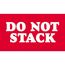 Tape Logic® Labels, Do Not Stack, 3" x 5", Red/White, 500/RL Thumbnail 1