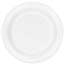 Chef's Supply Non-Laminated Foam Plates, 1-Compartment, 9" Dia, White, 500/CT Thumbnail 1